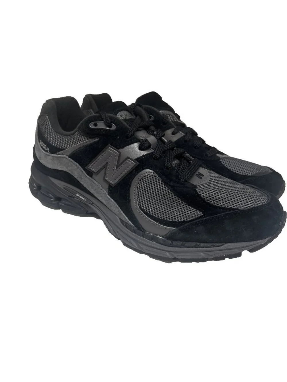 New Balance Men's  2002R Running Shoe Black Grey Size 10M